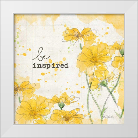 You Shine II White Modern Wood Framed Art Print by Pertiet, Katie