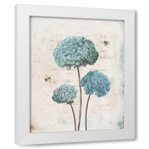 Geranium Study I White Modern Wood Framed Art Print by Pertiet, Katie