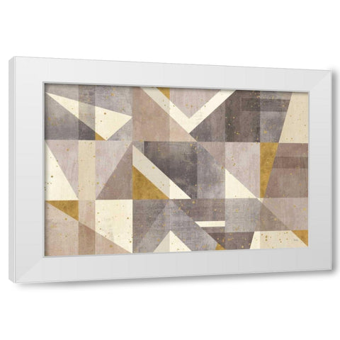 Framework I White Modern Wood Framed Art Print by Charron, Veronique