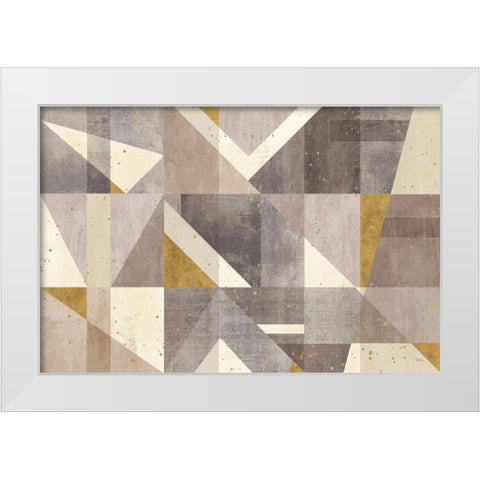 Framework I White Modern Wood Framed Art Print by Charron, Veronique