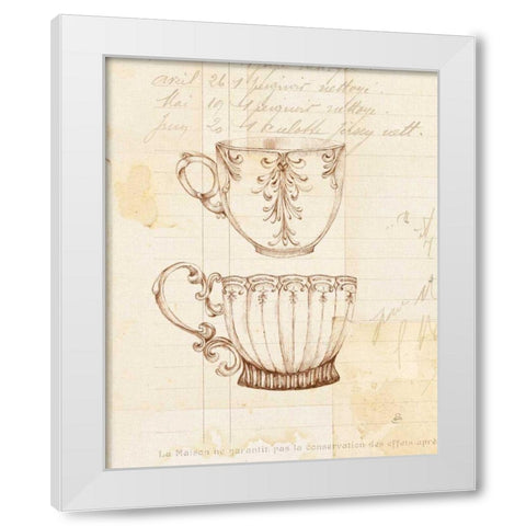 Authentic Coffee IV White Modern Wood Framed Art Print by Brissonnet, Daphne