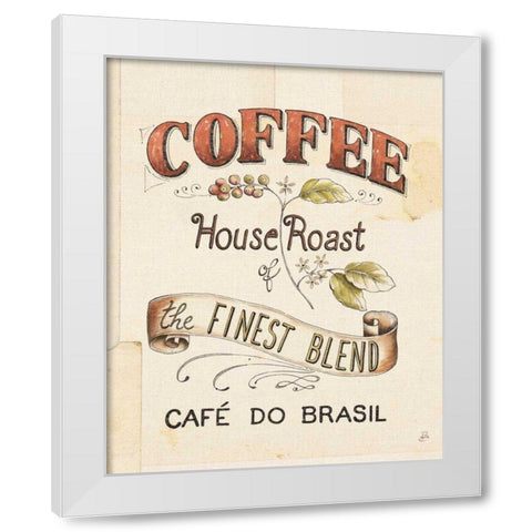 Authentic Coffee IX White Modern Wood Framed Art Print by Brissonnet, Daphne