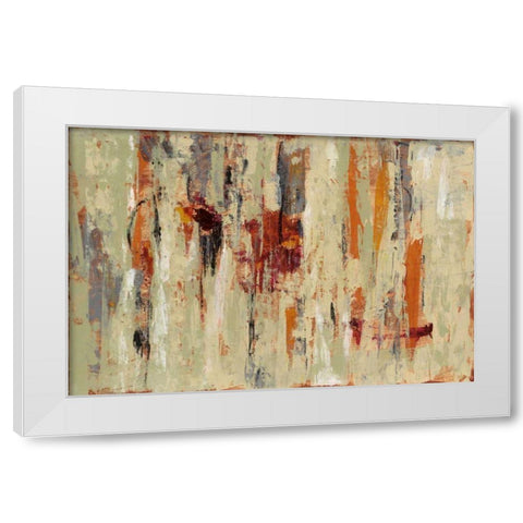 Graffiti Wall I Spice White Modern Wood Framed Art Print by Vassileva, Silvia