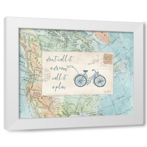 Travel Posts I White Modern Wood Framed Art Print by Pertiet, Katie