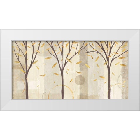 Watercolor Forest Gold I White Modern Wood Framed Art Print by Charron, Veronique