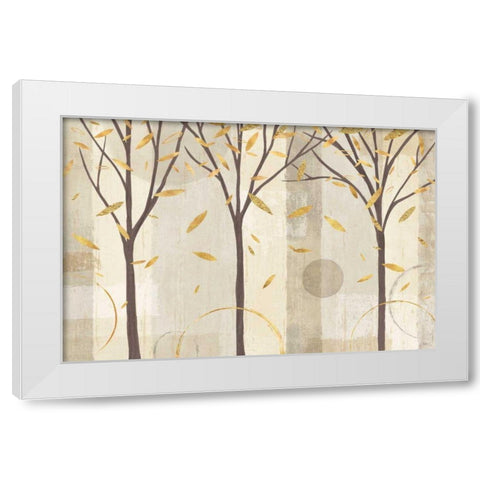 Watercolor Forest Gold II White Modern Wood Framed Art Print by Charron, Veronique