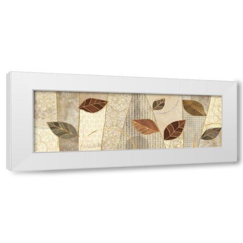 Bohemian Leaves IV Neutral White Modern Wood Framed Art Print by Charron, Veronique