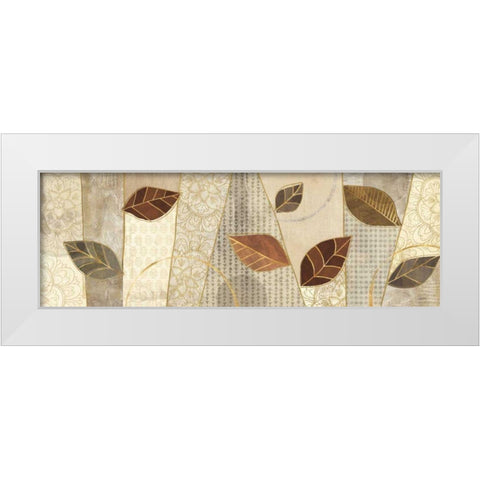 Bohemian Leaves IV Neutral White Modern Wood Framed Art Print by Charron, Veronique