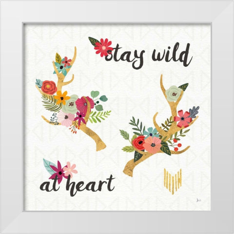 Boho Beauty II White Modern Wood Framed Art Print by Aiken, Jess