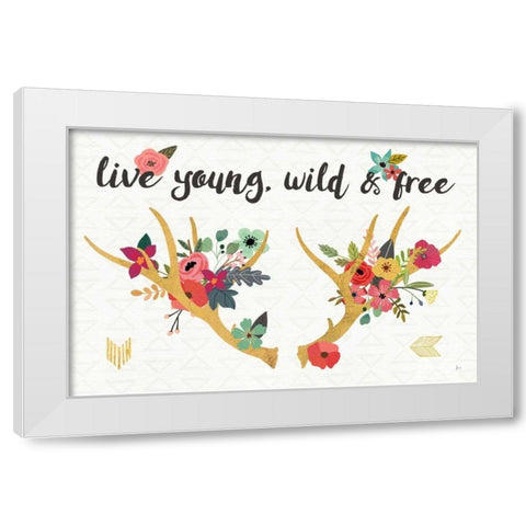 Boho Beauty III White Modern Wood Framed Art Print by Aiken, Jess