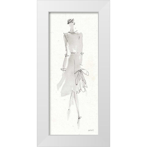 La Fashion I Gray White Modern Wood Framed Art Print by Tavoletti, Anne