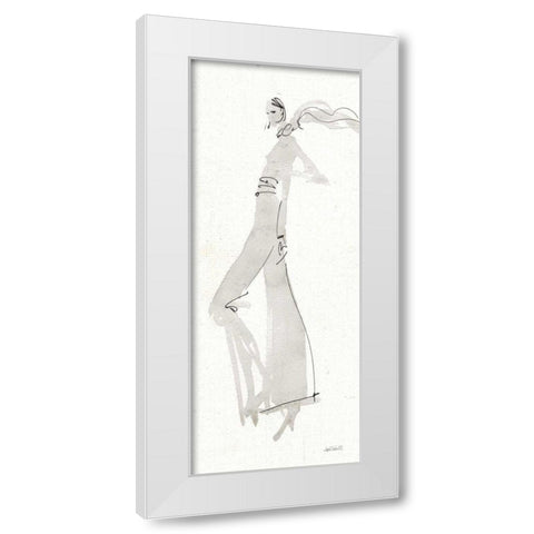 La Fashion III Gray White Modern Wood Framed Art Print by Tavoletti, Anne