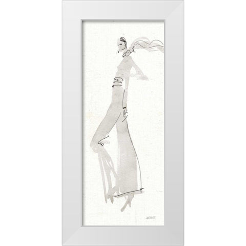 La Fashion III Gray White Modern Wood Framed Art Print by Tavoletti, Anne