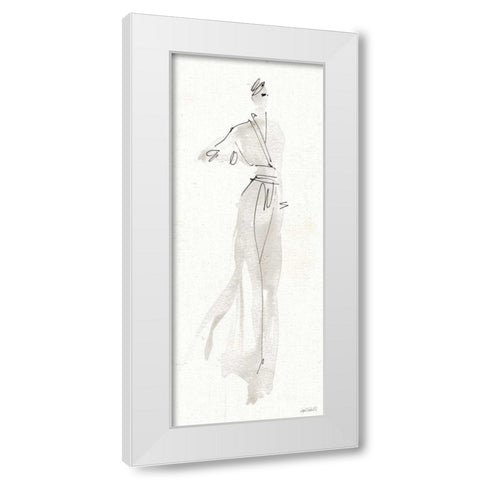 La Fashion IV Gray White Modern Wood Framed Art Print by Tavoletti, Anne