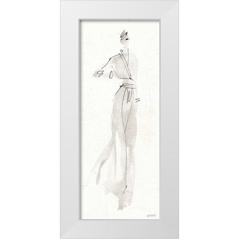 La Fashion IV Gray White Modern Wood Framed Art Print by Tavoletti, Anne