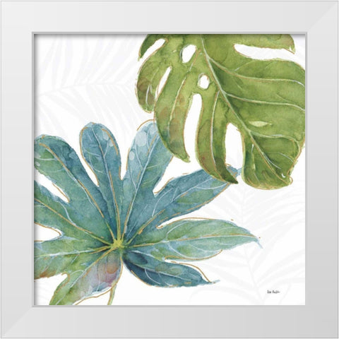 Tropical Blush VII White Modern Wood Framed Art Print by Audit, Lisa