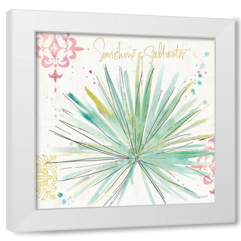 Palm Passion V White Modern Wood Framed Art Print by Tavoletti, Anne