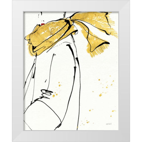 Fashion Strokes II White Modern Wood Framed Art Print by Tavoletti, Anne