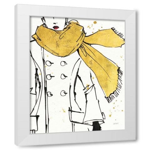 Fashion Strokes III White Modern Wood Framed Art Print by Tavoletti, Anne