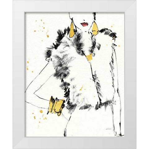 Fashion Strokes IV White Modern Wood Framed Art Print by Tavoletti, Anne