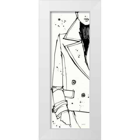 Fashion Strokes V White Modern Wood Framed Art Print by Tavoletti, Anne