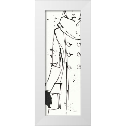 Fashion Strokes VII White Modern Wood Framed Art Print by Tavoletti, Anne
