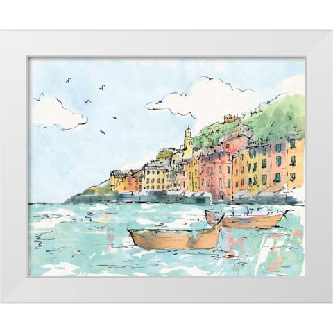 Portofino I White Modern Wood Framed Art Print by Tavoletti, Anne