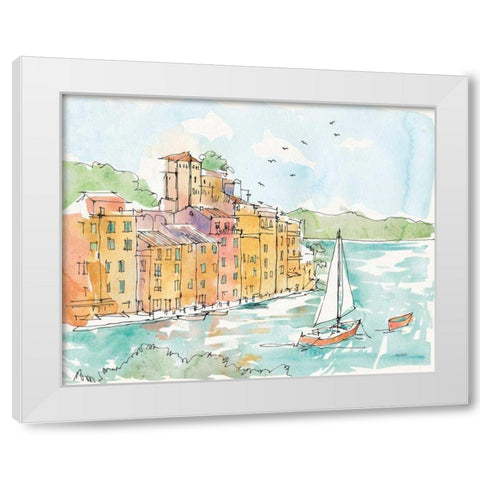 Portofino II White Modern Wood Framed Art Print by Tavoletti, Anne