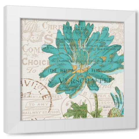 Bookshelf Botanical IV White Modern Wood Framed Art Print by Pertiet, Katie