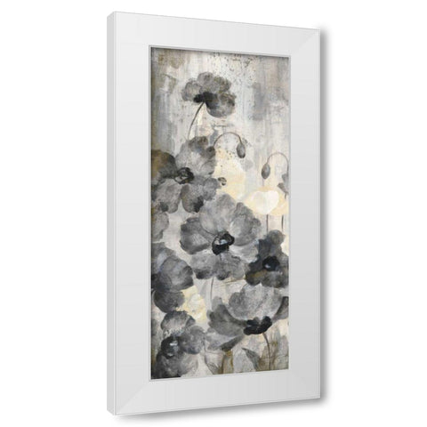 Crystal Raindrops Panel II White Modern Wood Framed Art Print by Vassileva, Silvia