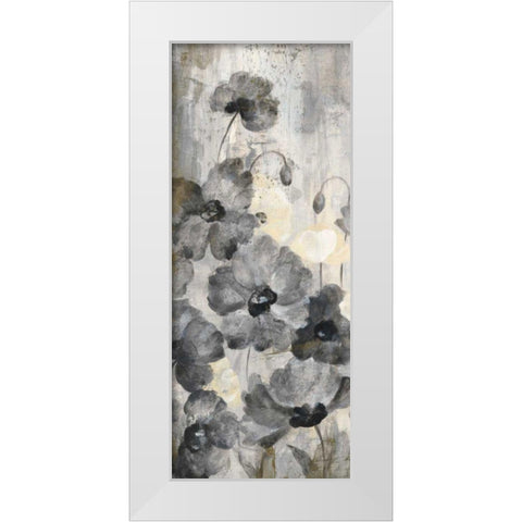 Crystal Raindrops Panel II White Modern Wood Framed Art Print by Vassileva, Silvia