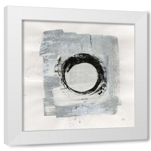 Zen Circle I White Modern Wood Framed Art Print by Averinos, Melissa