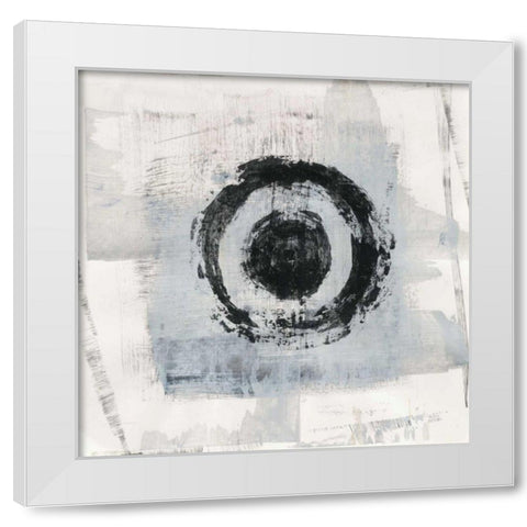 Zen Circle II White Modern Wood Framed Art Print by Averinos, Melissa