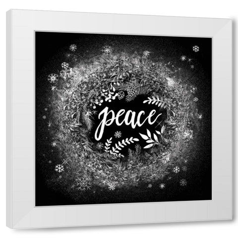 Frosty Peace White Modern Wood Framed Art Print by Urban, Mary