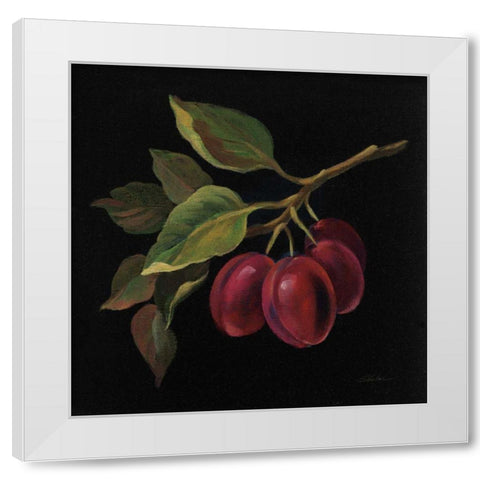 Prune no Words White Modern Wood Framed Art Print by Vassileva, Silvia