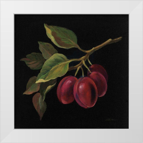 Prune no Words White Modern Wood Framed Art Print by Vassileva, Silvia