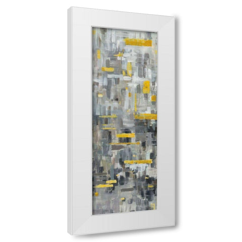 Reflections II White Modern Wood Framed Art Print by Nai, Danhui