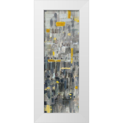 Reflections III White Modern Wood Framed Art Print by Nai, Danhui