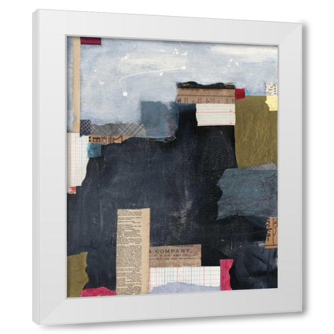 Block Abstract II v2 White Modern Wood Framed Art Print by Prahl, Courtney
