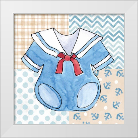 Coastal Baby II White Modern Wood Framed Art Print by Grove, Beth