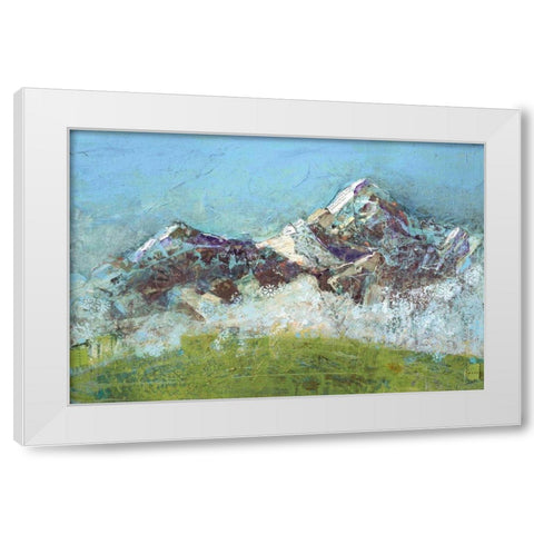 Wilson Fog Green White Modern Wood Framed Art Print by Day, Kellie