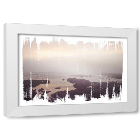Painted Seaside I White Modern Wood Framed Art Print by Marshall, Laura