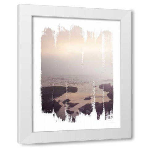 Painted Seaside II White Modern Wood Framed Art Print by Marshall, Laura