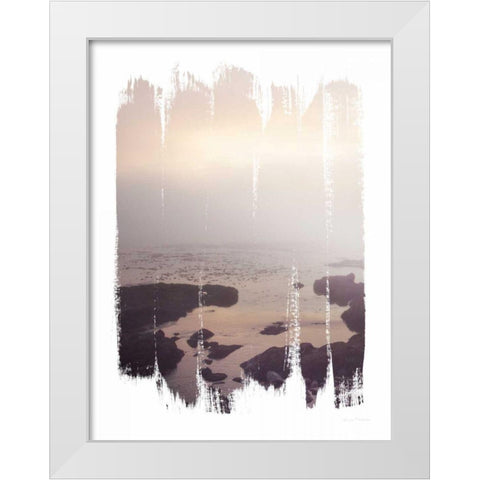 Painted Seaside II White Modern Wood Framed Art Print by Marshall, Laura