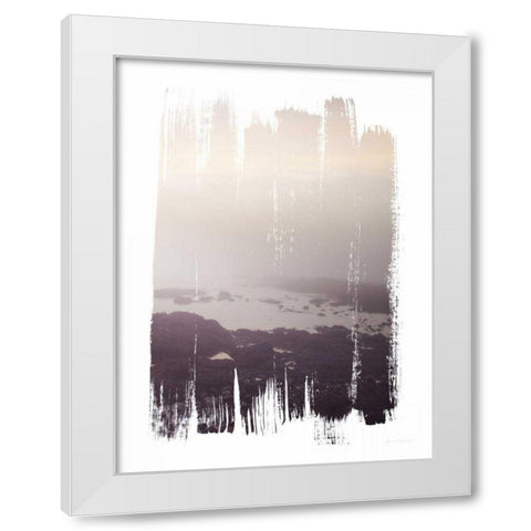 Painted Seaside III White Modern Wood Framed Art Print by Marshall, Laura