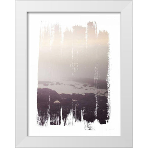 Painted Seaside III White Modern Wood Framed Art Print by Marshall, Laura