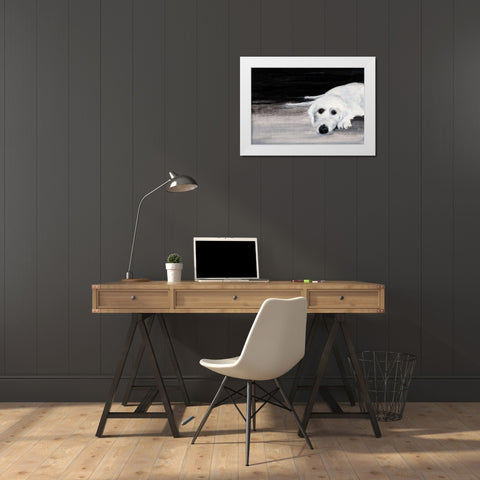 Zena II White Modern Wood Framed Art Print by Ducklow, Patsy