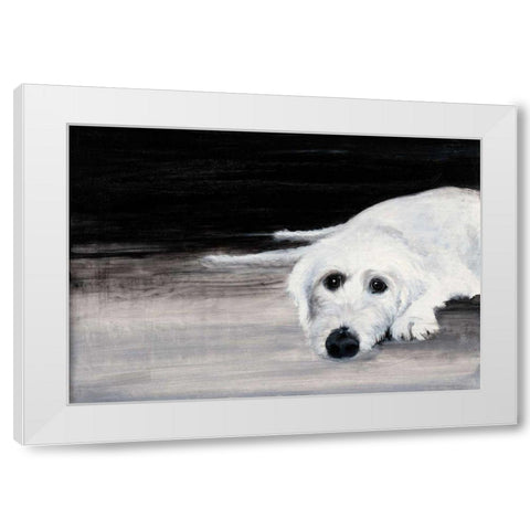 Zena II White Modern Wood Framed Art Print by Ducklow, Patsy