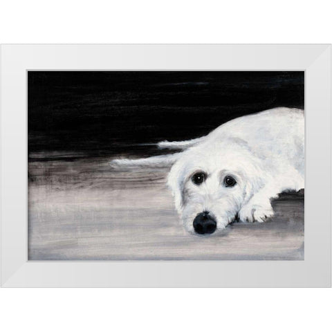Zena II White Modern Wood Framed Art Print by Ducklow, Patsy