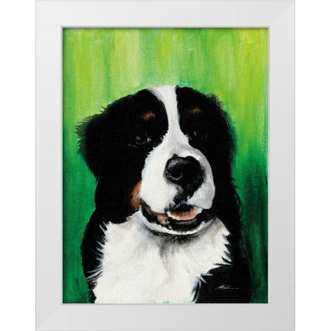 Barrett White Modern Wood Framed Art Print by Ducklow, Patsy